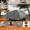 DFRDGFAG 420D Heavy Duty RV Cover for Grand Design Transcend One 151BH 2025 2026, Waterproof Travel Trailer Cover with Windproof Straps & Air Vents, All Weather Camper Cover view 3