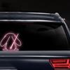 Vesvory Funny Reflective Rabbit Waving Tail Rear Window Windshield Sticker Decal for Cars,Bunny Car Rear Wiper Decal for Car Vehicle Window Wipers Decoration (Pink) view 2
