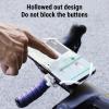 Depisuta Bike Phone Mount, Anti Scratch Silicone Bike Phone Holder, Motorcycle Cell Mount for 4.7 to 7.2 inch Smartphones, for Road Mountain Bikes (White) view 2