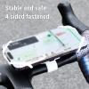 Depisuta Bike Phone Mount, Anti Scratch Silicone Bike Phone Holder, Motorcycle Cell Mount for 4.7 to 7.2 inch Smartphones, for Road Mountain Bikes (White) view 3