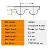 HTD8M Pulley Belt Circle-arc Tooth Model 1896/1904/1920/1936/1944/1952/1960 Rubber Width 20/25/30/40mm(HTD8M1904-238T,25mm) view 4