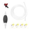 MERRYHAPY Manual Oil Pump Transfer Siphon Pump Set with 3 Meter Hose, Air Bulb, Clamps, and Flow Valve for Automotive, Motorcycle, and Aquarium Fluid Transfer Random Color view 1