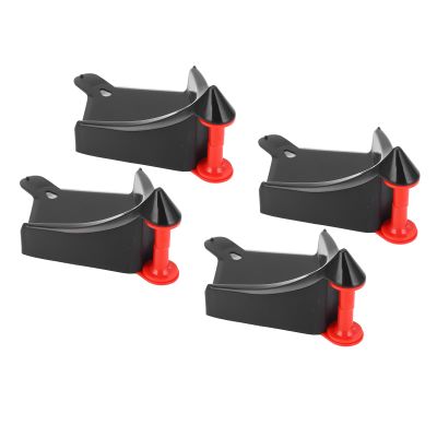 Zunate 4 Pcs Tire Hose Guard Rollers, ABS Plastic Hose Protector Prevents Snagging Under Tires, Wear Car Wash Guide for Cars, Motorcycles, RVs, Bikes (Black)
