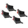 Zunate 4 Pcs Tire Hose Guard Rollers, ABS Plastic Hose Protector Prevents Snagging Under Tires, Wear Car Wash Guide for Cars, Motorcycles, RVs, Bikes (Black) view 3