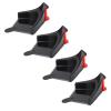 Zunate 4 Pcs Tire Hose Guard Rollers, ABS Plastic Hose Protector Prevents Snagging Under Tires, Wear Car Wash Guide for Cars, Motorcycles, RVs, Bikes (Black) view 4