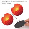 2 Pack Car Cup Holder Coasters, 2.7 Inch Anti Slip Rubber Car Cup Mat with Finger Notch, Decorative Drink Pads for Women Men, Red Sunrise Car Coasters Interior Accessories view 4