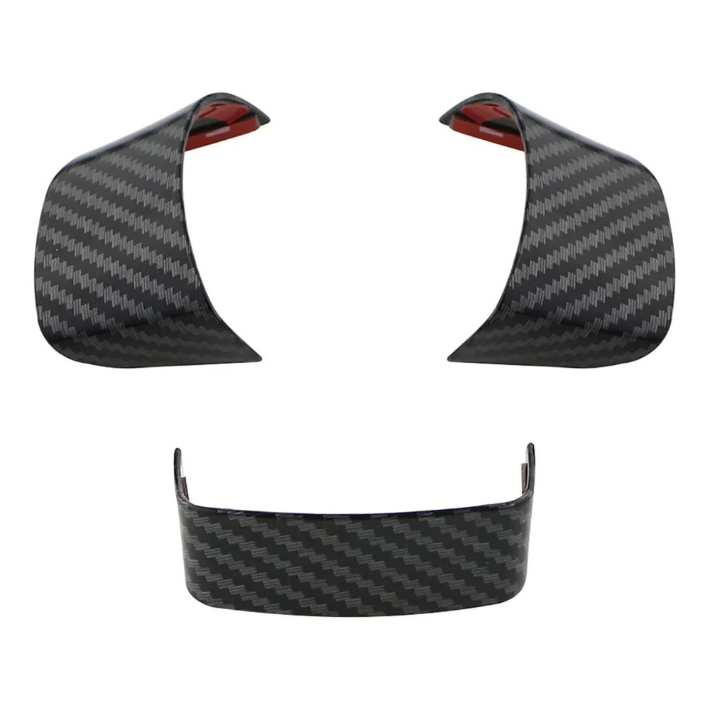 Steering Wheel Panel Cover Trim Compatible With VW Golf 5 MK5 Passat B6 Jetta Tiguan Touran 2007-2011 Accessories(Carbon fiber)
