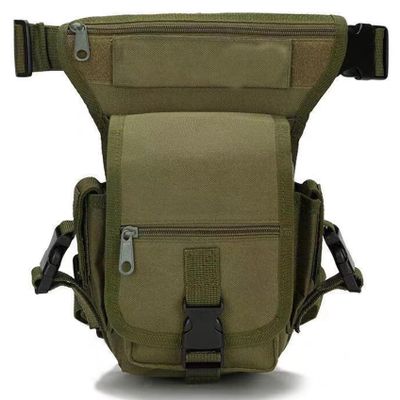 Bonalake Thigh Bag, Secure Leg Bag with Double Strap Waterproof Leg Pouch for Motorcycle Riding, Outdoor Sports, Gear Storage, Army Green