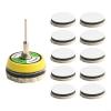 Wool Polishing Pads 2 Inch, 11PCS Buffing Bonnet Set with Hook and LOOPs for Car Buffer Machine, Soft Waxing Sanding Discs for Auto Glass Furniture Ceramic view 1