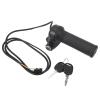 Ebike Full Twist Throttle Grip with 2 Keys - Professional Accelerator Control for Q20/Q20 Pro Lite Electric Bike - 5-Wire 22.2mm Handlebar Throttle with Ignition Lock Switch (Right) view 1