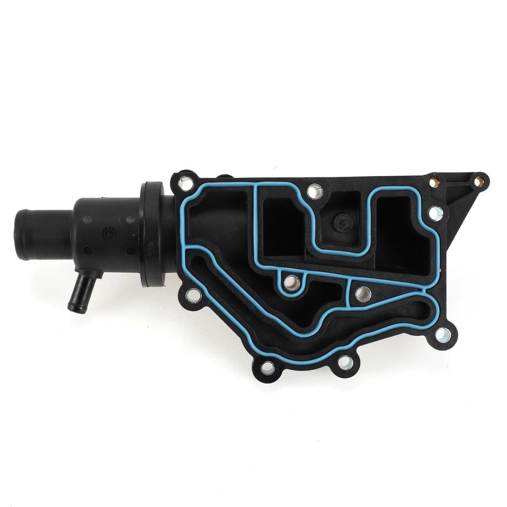 Car Engine Thermostats, Engine Thermostat Housing, For Clio 2000 2001 2002 2003 2004 2005 2006 2007 2008 8200561426 Engine Coolant Flow Control Thermostat Housing Assembly
