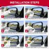 PEAFCVY 2 Pack of Blind Spot Car Mirrors for Ford Mustang Mach-E I 2021-2024, Convex Rear View Wide Angle,Side Mirror Blindspot Round HD Glass Self Adhesive Back view 4