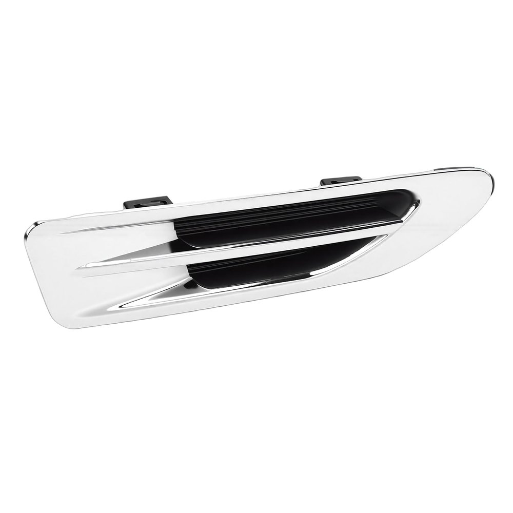 Halearo Durable Chrome Car Side Vent Trim with Mirror Shine for Optima 2016-2018 Hood Side Air Vent Cover (87772D4000)