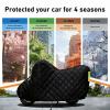 Waterproof Motorcycle Cover for Honda Pantheon 125,Anti-Hail Motorcycle Covers | Snow Wind UV Moisture and Scratch Proof with Lock Holes,Reflective Strips view 4