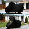 Waterproof Motorcycle Cover for Yamaha RD 350 (6-Speed),Anti-Hail Motorcycle Covers | Snow Wind UV Moisture and Scratch Proof with Lock Holes,Reflective Strips view 2