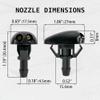 2 Pack Windshield Washer Spray Nozzle, for Isuzu D-Max RA RC 2002-2019 OE 8980678593, Wiper Washer Spray Nozzle view 2