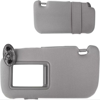 car sunshading Board for Toyota for Auris for Corolla 2007-2013 Car Interior Sun Visor with Mirror(Grey Right)