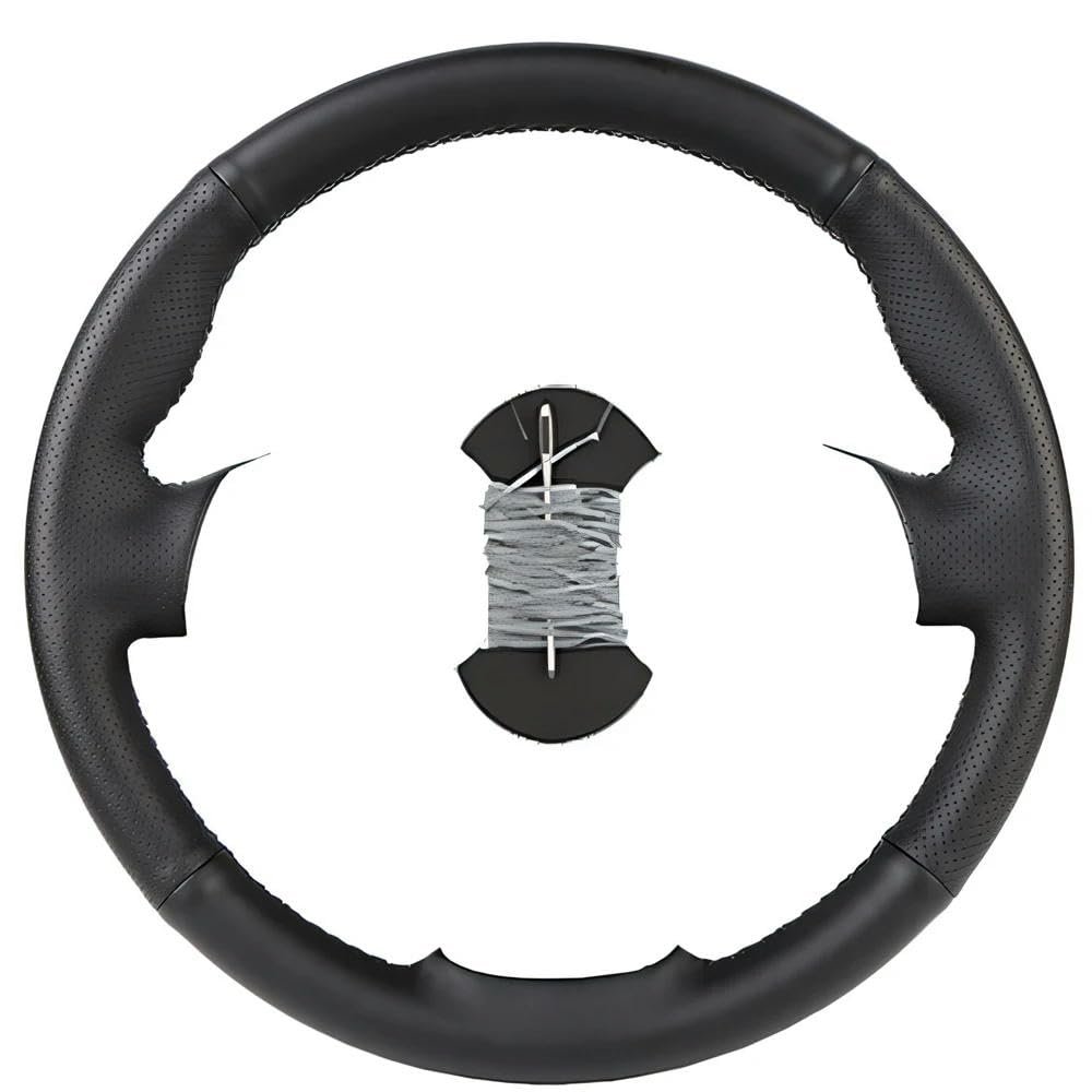 DIY Hand-Stitched Car Steering Wheel Covers, for Toyota Tundra 2012, Breathable Leather Steering Wheel Cover