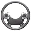 DIY Hand-Stitched Car Steering Wheel Covers, for Toyota Tundra 2012, Breathable Leather Steering Wheel Cover view 2