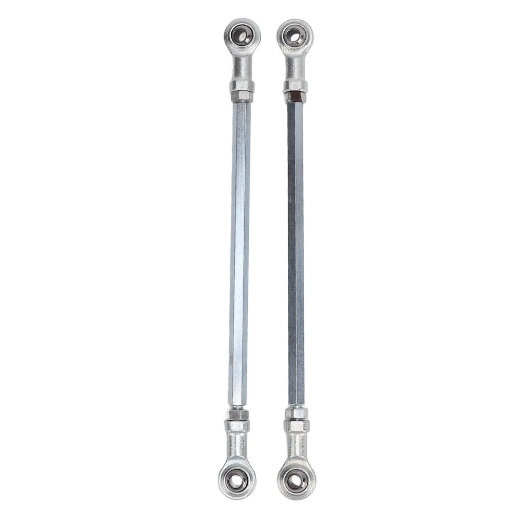 ATV Tie Rods Kits, Steering Ball Joint Tie Rod Kit 280mm Steel Alloy Silver for Quad Dirt Bike ATV Go Kart with 8mm Ball Head Inner Diameter