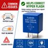 2-Pack F65B-13350-AA 5C3T-13350-AA TBB89 5-Pin Turn Signal Flasher Relay, 12V Hazard Warning Blinker Relay, Helps Reduce Hyper Flash and Fast Flashing, for Ford, for Lincoln, for Mercury view 2