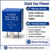 2-Pack F65B-13350-AA 5C3T-13350-AA TBB89 5-Pin Turn Signal Flasher Relay, 12V Hazard Warning Blinker Relay, Helps Reduce Hyper Flash and Fast Flashing, for Ford, for Lincoln, for Mercury view 3