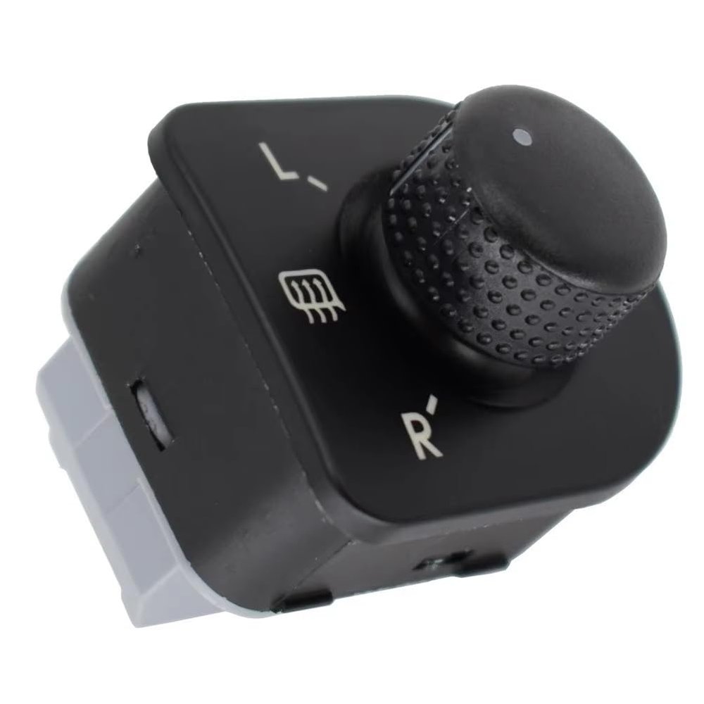 Power Mirror Control Switch, Mirror Control Module, for VW, for Bora MK4 1998-2004 Electric Mirror Switch Electric Mirrors Heat Control Knob 1J1959565F