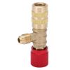 JTLB Refrigerant Charging Valve Liquid Safety Valve for R22 R410 R134A R404 with Knurled Knob and Thickened Brass Construction for HVAC Refrigeration Systems view 1