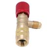 JTLB Refrigerant Charging Valve Liquid Safety Valve for R22 R410 R134A R404 with Knurled Knob and Thickened Brass Construction for HVAC Refrigeration Systems view 2