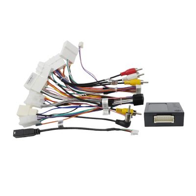 Radio Wiring Harness Canbus Box Car Stereo Audio Power Wiring Harness Cable Power Cable Connector Compatible for Toyota with JBL Amplifier