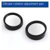 Small round mirror rearview car reversing artifact blind spot auxiliary reflector 360-degree suction cup ultra-clear(Black oppbagpackaging) view 2