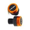 Hole Plugs Motorcycle CNC Rearview Side Mirror Hole Cap Plug Accessories 2Pcs For Z800 2013 2014 2015 2016 2017(Orange) view 2