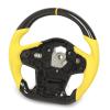 Estink Carbon Fiber Steering Wheel with Yellow Stitching Perforated Leather for GR A90 J29 2020 to 2023 view 3
