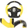 Estink Carbon Fiber Steering Wheel with Yellow Stitching Perforated Leather for GR A90 J29 2020 to 2023 view 4