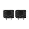 2 Pack Leather Kick Mats Back Seat Protectors for Jaguar XJ 2003-2019, Waterproof Seat Back Cover Easy Clean Auto Interior Protection Accessories,Black-Beige view 1