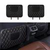2 Pack Leather Kick Mats Back Seat Protectors for Jaguar XJ 2003-2019, Waterproof Seat Back Cover Easy Clean Auto Interior Protection Accessories,Black-Beige view 2