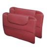 2 Pack Leather Kick Mats Back Seat Protectors for DS 4 2011-2018, Waterproof Seat Back Cover Easy Clean Auto Interior Protection Accessories,Red view 1