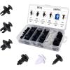 TTCHANG HE26 100Pcs Universal Expansion Screw Clips Set for Car Accessories Push Retainer Clips for Mudguards, Leaf Plates, Door Panels, Bumper & Trim Includes C05, C20, C32, B01, D02, A16 view 1