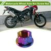 FUELHOOD M12*1.25 Motorcycle Wheel Axle Nut Screw GR5 Titanium Alloy 6 Pcs view 3