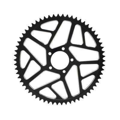 HJUANLSD Motorcycle 7075 Aluminum 58T 62T Sprocket 106L 112L 120L Chain Set Kits Compatible with Sur-Ron Electric Cross-Country Bike(Black 58T)
