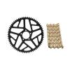 HJUANLSD Motorcycle 7075 Aluminum 58T 62T Sprocket 106L 112L 120L Chain Set Kits Compatible with Sur-Ron Electric Cross-Country Bike(Black 58T) view 2