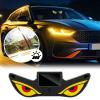 Devils Eyes Light for Cars Windshield, LED Eyes Light for Small Medium Cars, Blinking Rear Window Lamp for SUVs Trucks, Cool Car Accessories for Cars Windshield Rear Window (White#C) view 1