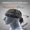 Cooling Headscarf Cap Paisley Pirate Head Scarf Men Set Elastic Motorcycle Helmet Wrap Headwear Liner Fit Breathable(3pcsa) view 4
