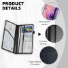 FXIANGWL Dreamy Galaxy Paw Prints Car Registration and Insurance Holder, RFID Blocking PU Leather Vehicle Document Organizer, Cute Car Accessories, Slim Glove Box Wallet Gift for New Drivers view 4