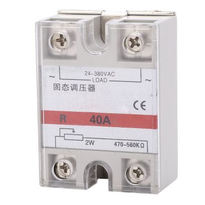 Aumotop Solid State Voltage Regulator Excellent Performance for Temperature Control 40A 24380VAC Metal