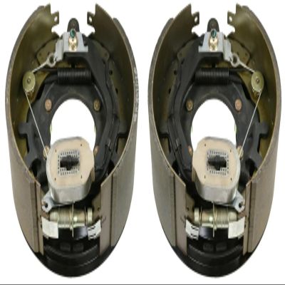 Pair of 12-1/4 x 5 inch 12K 16K Right Electric Backing Plate Trailer Brake