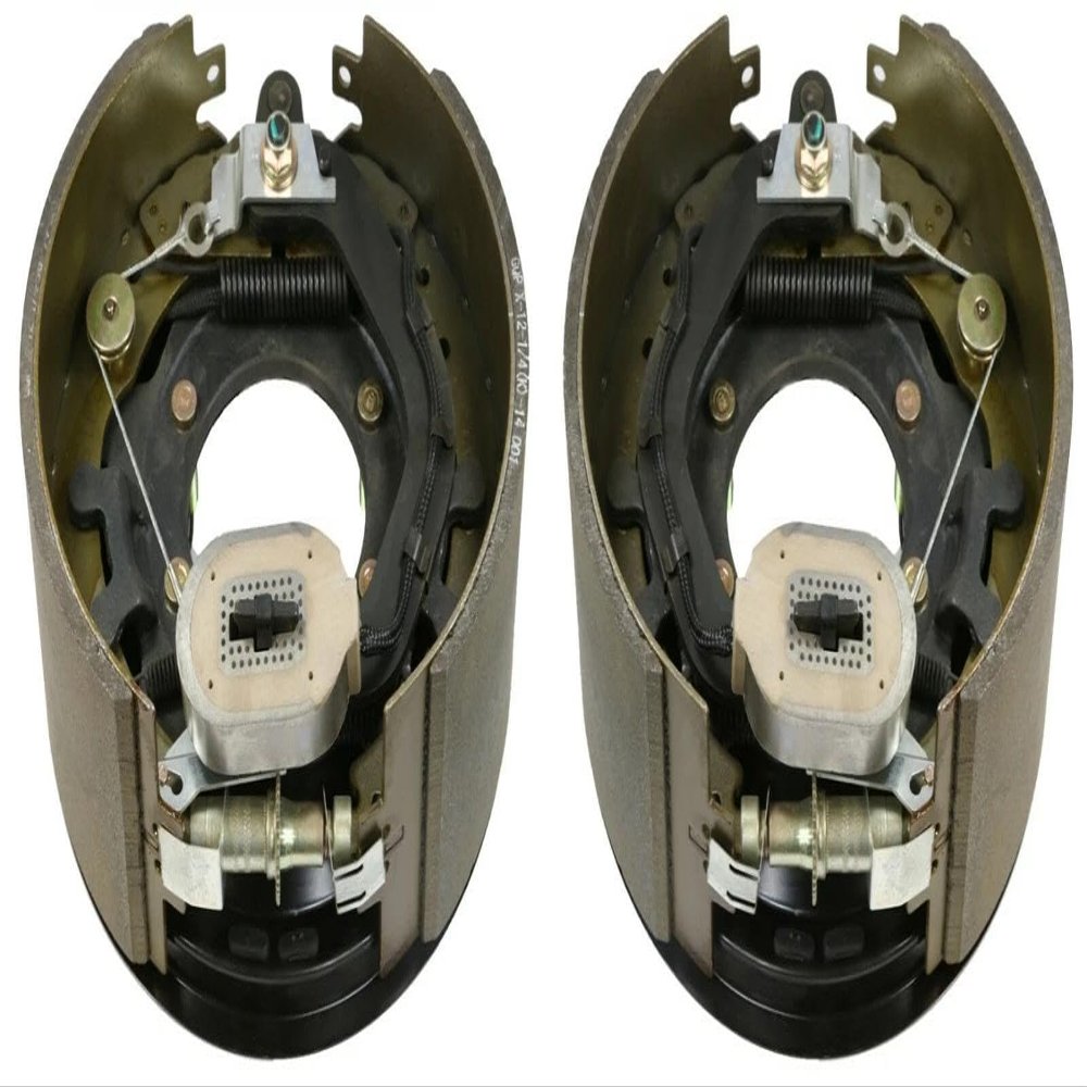 Pair of 12-1/4 x 5 inch 12K 16K Right Electric Backing Plate Trailer Brake