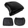 CARGLETRUE 7.5" Razor Tour Pack Trunk Fit For Harley Touring Road Glide Street Glide Road King Electra Glide 2014-Later, Razor Tour Trunk With Carpet Liner, Black Latches view 1