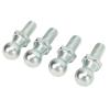 Jenivaint Heavy Duty 13mm Metal Ball Studs with 5/16-18 Thread, 4-Pack Ball Joint Connectors for Gas Lift, Tool Box, RV, Marine Shocks view 1