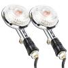 2pcs Motorcycle Turn Signal Light Amber Round Indicator Lens for Ya&maha XV400 XV650 XV1100 XV1300 XVS400 XVS650 XVS1100 Virago Turn Signal Light view 2